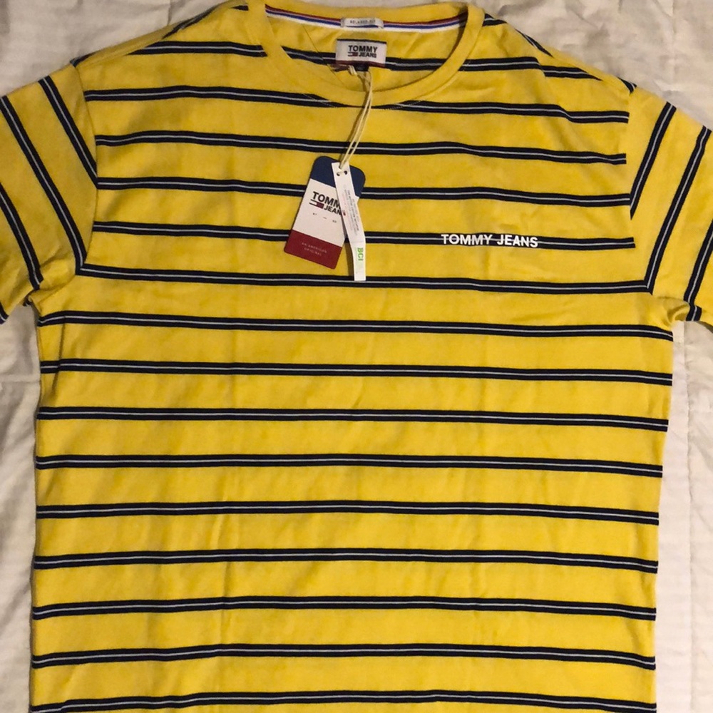 Yellow Stripped Tommy Tee